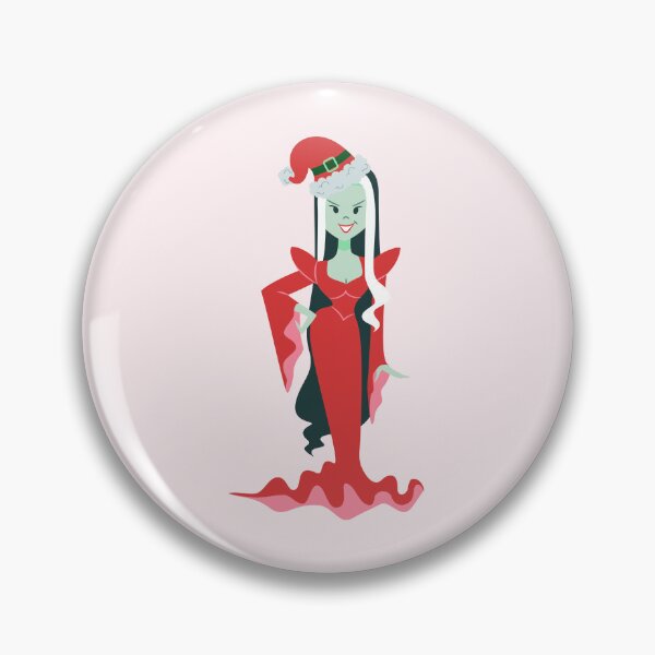 Item preview, goth christmas horror santa vampire woman designed and sold by Gossip Rag.