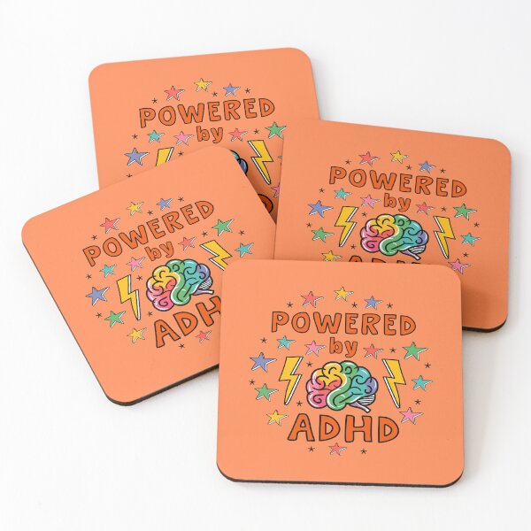 Item preview, Powered by ADHD Rainbow Brains  designed and sold by KrisInStitches.