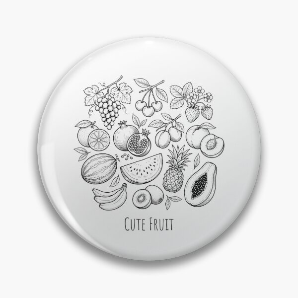 Item preview, Cute Fruit Line Art Vintage Botanical Fruit Illustration Cottagecore Kitchen Aesthetic designed and sold by raedattia.