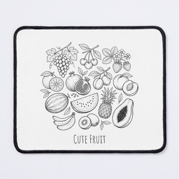 Item preview, Cute Fruit Line Art Vintage Botanical Fruit Illustration Cottagecore Kitchen Aesthetic designed and sold by raedattia.