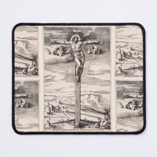 Item preview, Crucifixion of Christ With Mourning Angels designed and sold by artofuniverse.