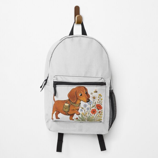 Item preview, Whimsical Dachshund Wildflower Garden Inspector designed and sold by Jaani-T.