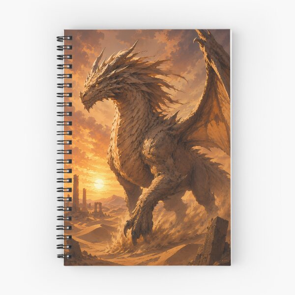 Item preview, Golden Desert Dragon Sandstorm Fantasy Mythical Creature designed and sold by Strange man.