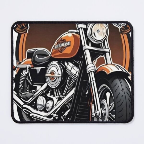 Item preview, Vintage Harley Davidson Motorcycle Retro Chopper Biker Art designed and sold by GlowAura7.