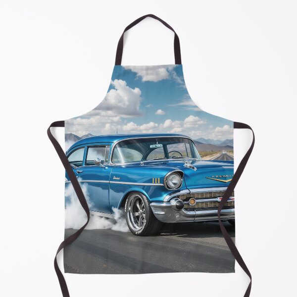 Item preview, Metallic Blue 1950s Classic Car Burnout Daytime Highway designed and sold by Crazy Ronald.