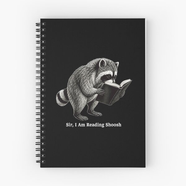 Item preview, Sir I Am Reading Shoosh Raccoon Book Lover Reader designed and sold by Rahamkshop.