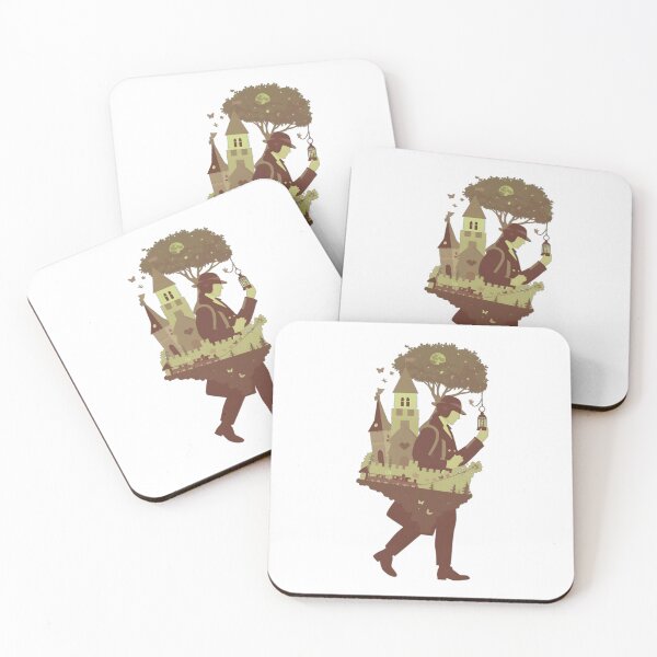 Item preview, Traveler Carrying Castle Fairytale Storybook Art designed and sold by azedgwg.