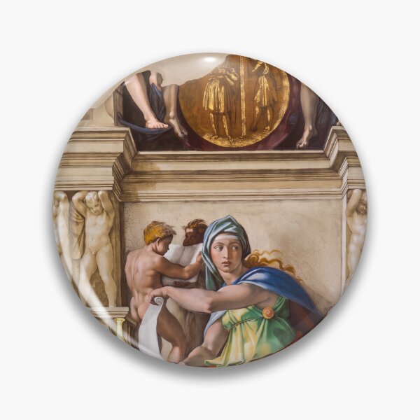Item preview, The Delphic Sibyl Renaissance Fresco designed and sold by artofuniverse.