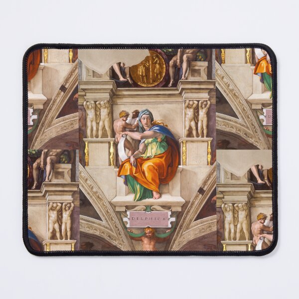 Item preview, The Delphic Sibyl Renaissance Fresco designed and sold by artofuniverse.