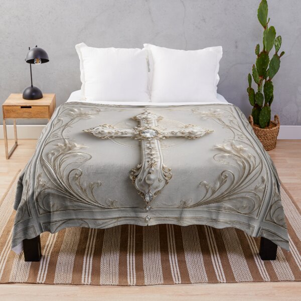 Item preview, Luxury Ivory Cross in Art Nouveau Style designed and sold by Adisak-designs.