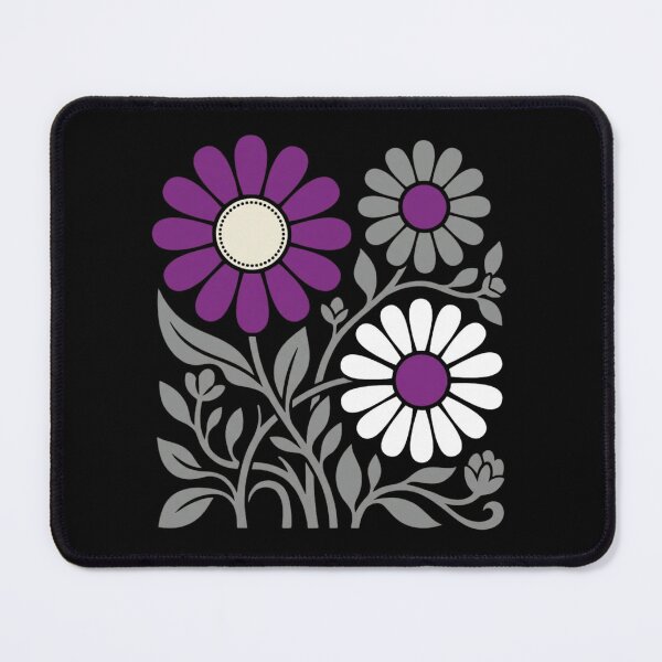 Item preview, Asexual Pride Retro Floral Folk Art Botanical Subtle Ace Community Design designed and sold by raedattia.