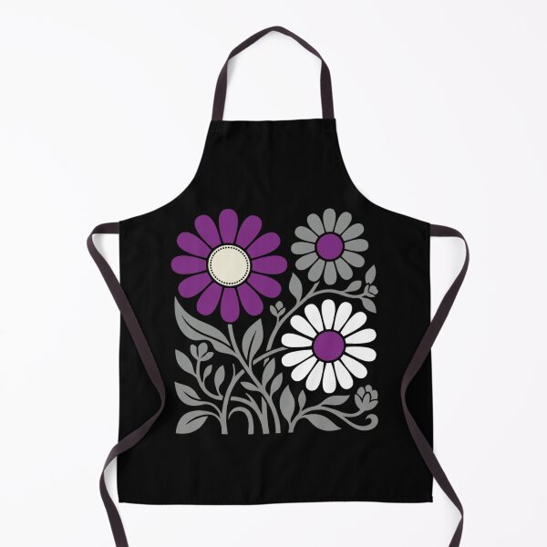 Item preview, Asexual Pride Retro Floral Folk Art Botanical Subtle Ace Community Design designed and sold by raedattia.