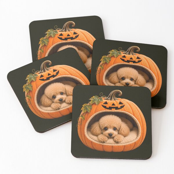Item preview, Copy of Maltese Dog in Halloween Pumpkin Bed – Cute White Puppy Halloween Art designed and sold by ManJiangHong.