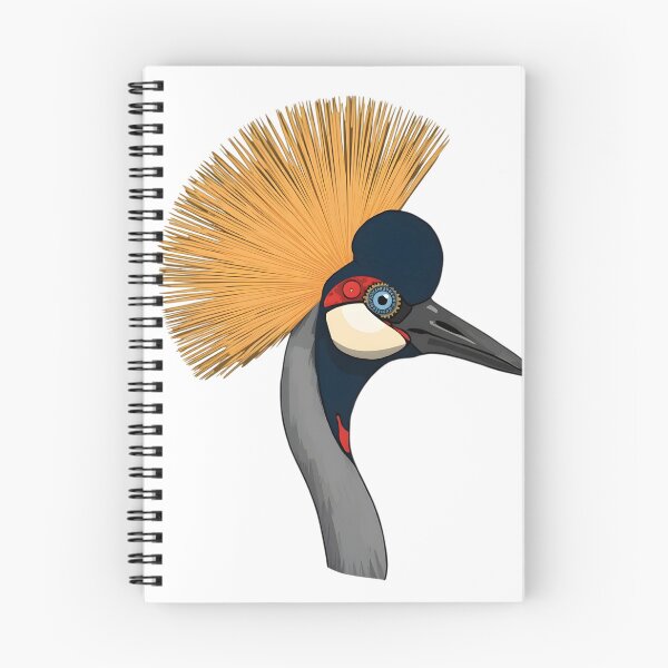 Item preview, Crowned Crane Bird Profile Visual Art designed and sold by azedgwg.