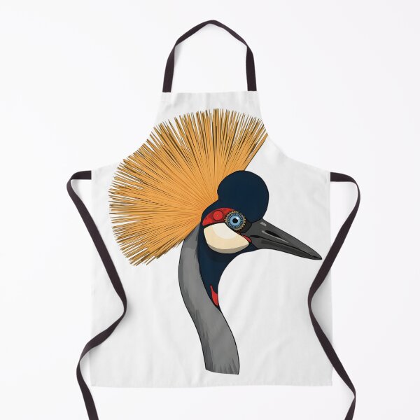 Item preview, Crowned Crane Bird Profile Visual Art designed and sold by azedgwg.