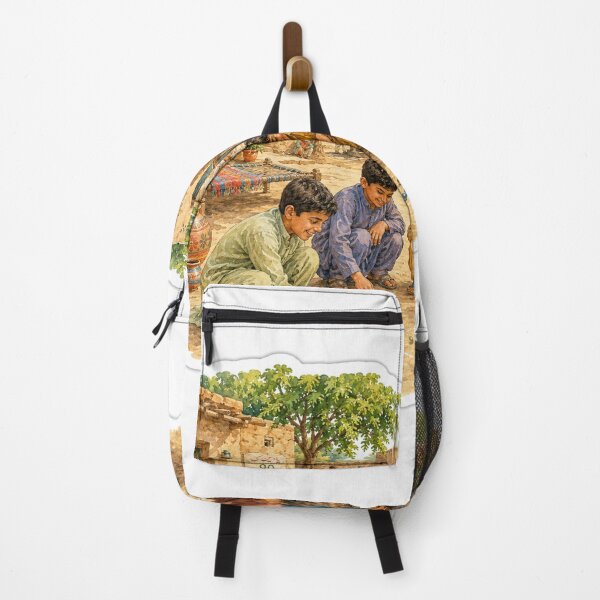 Item preview, 1990s Punjabi Village Kids Playing Marbles – Nostalgic Pakistan Sticker designed and sold by Arts121.