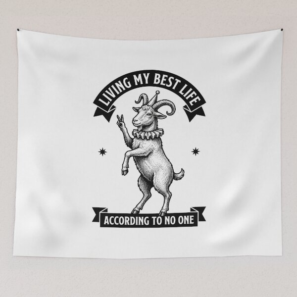 Item preview, Goat Jester Vintage Engraving Peace designed and sold by NullSpacePrints.