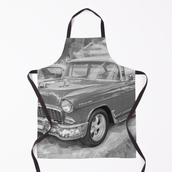 Item preview, Classic 1955 Chevy Bel Air Gypsy Red and India Ivory Automotive Print designed and sold by RichFrancoCars.