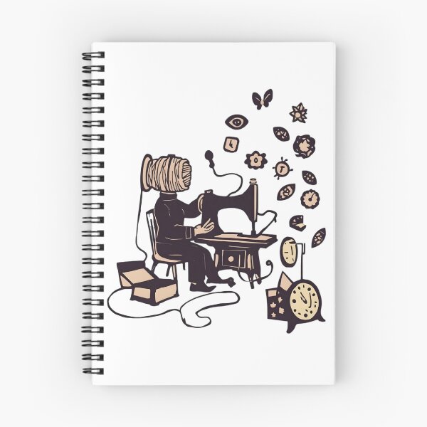 Item preview, Surreal Sewing Machine Spool Head Illustration designed and sold by azedgwg.