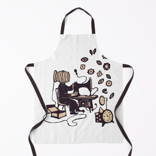 Item preview, Surreal Sewing Machine Spool Head Illustration designed and sold by azedgwg.
