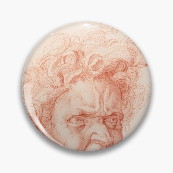 Item preview, Screaming Man with Wild Curls designed and sold by artofuniverse.