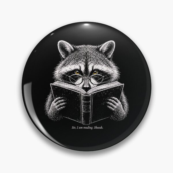 Artikelvorschau, Sehr geehrter Herr, ich lese Shoosh Raccoon, ein Buchliebhaber. entworfen und verkauft von Rahamkshop.