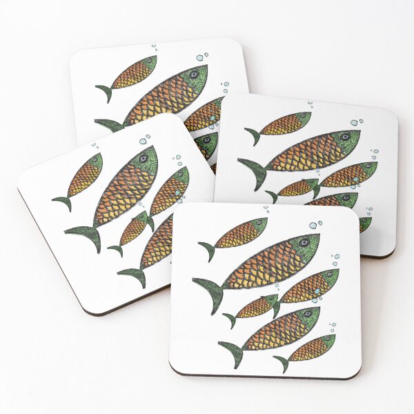 Item preview, School of Fish Underwater Illustration designed and sold by La Galleria della Mente.