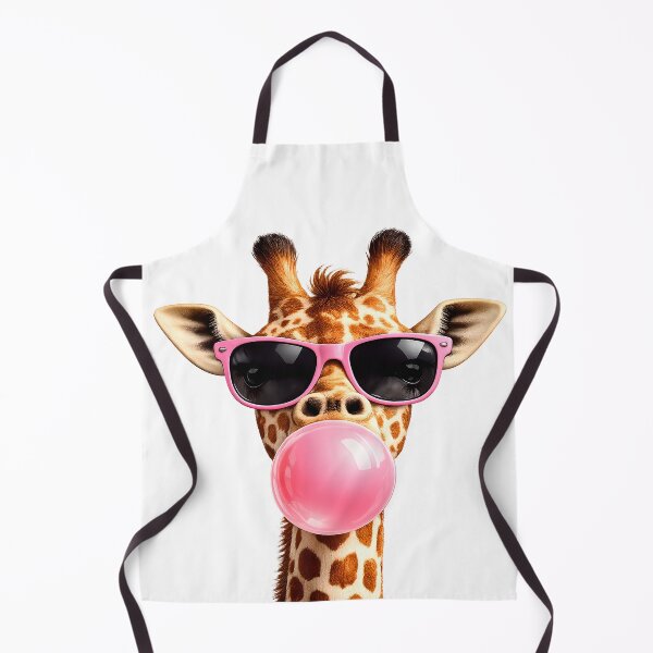 Item preview, Funny Cute Giraffe Pink Bubble Gum and Pink Sunglasses designed and sold by CraftEvo.