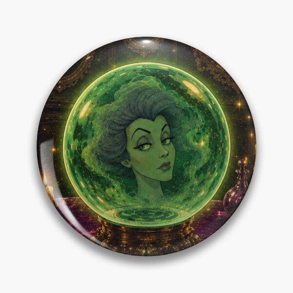 Item preview, Crystal Ball Fortune Teller – Vintage Gothic Candlelit Mystic Parlor designed and sold by CaseyMichelleArt.