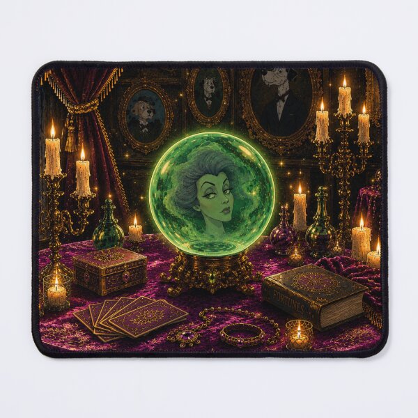 Item preview, Crystal Ball Fortune Teller – Vintage Gothic Candlelit Mystic Parlor designed and sold by CaseyMichelleArt.