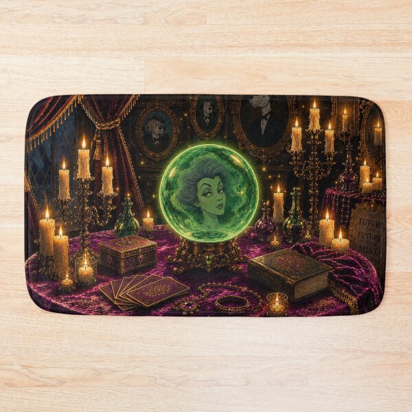 Item preview, Crystal Ball Fortune Teller – Vintage Gothic Candlelit Mystic Parlor designed and sold by CaseyMichelleArt.