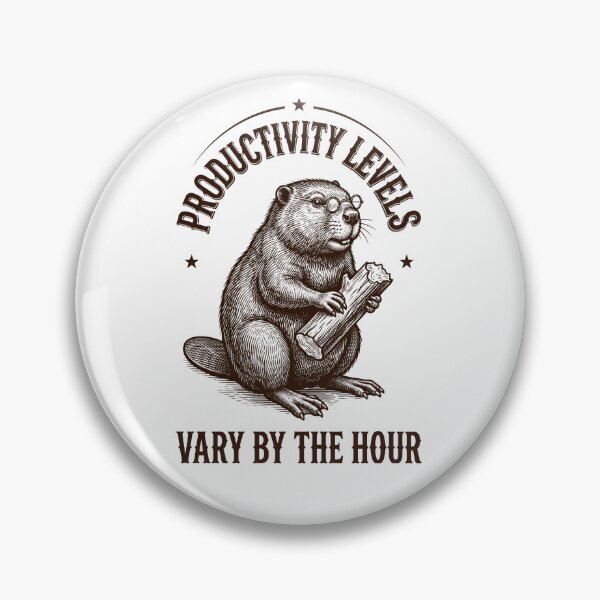 Item preview, Beaver Vintage Engraving Productivity Levels designed and sold by NullSpacePrints.