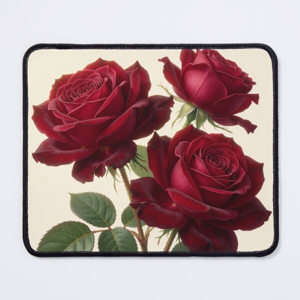Item preview, Elegant Trio of Crimson Roses designed and sold by CooksCreators.