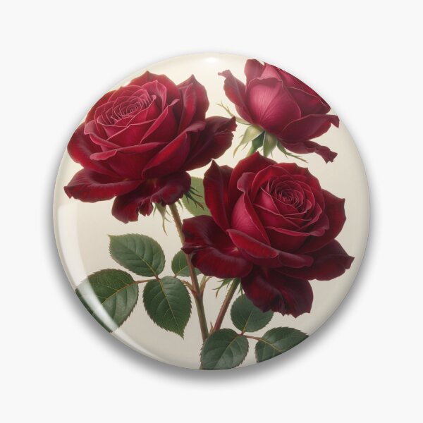 Item preview, Elegant Trio of Crimson Roses designed and sold by CooksCreators.