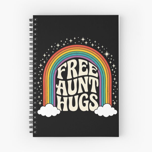 Item preview, Free Aunt Hugs Retro Rainbow Pride LGBTQ Ally Support designed and sold by raedattia.
