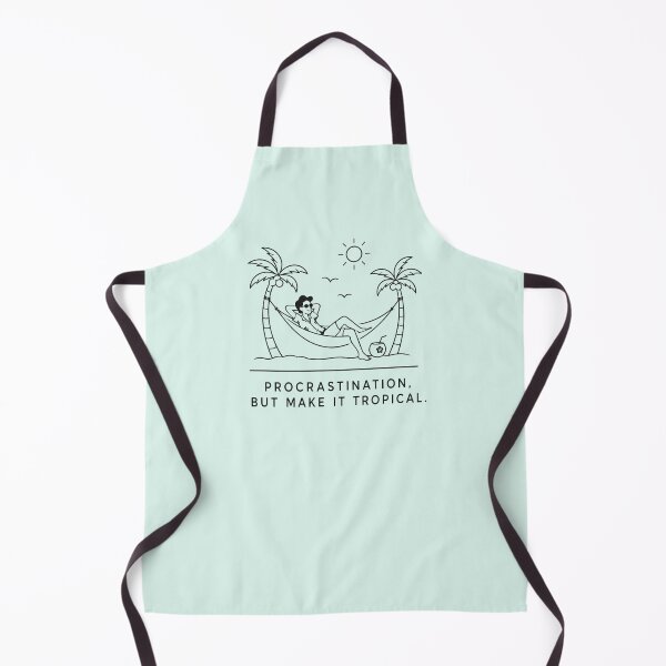 Item preview, Procrastination But Make It Tropical Funny Quote designed and sold by VIVID COLORS CLUB.