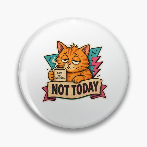 Item preview, Funny Sleepy Cat Coffee - Not Today Monday Mood designed and sold by crazyhome.