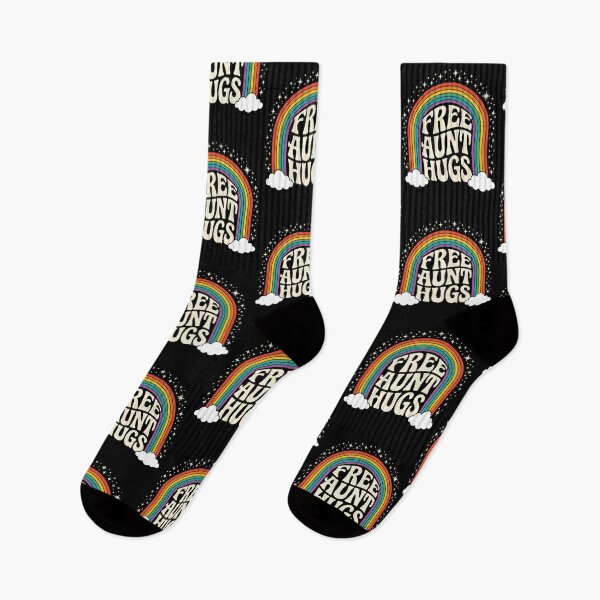 Item preview, Free Aunt Hugs Retro Rainbow Pride LGBTQ Ally Support designed and sold by raedattia.