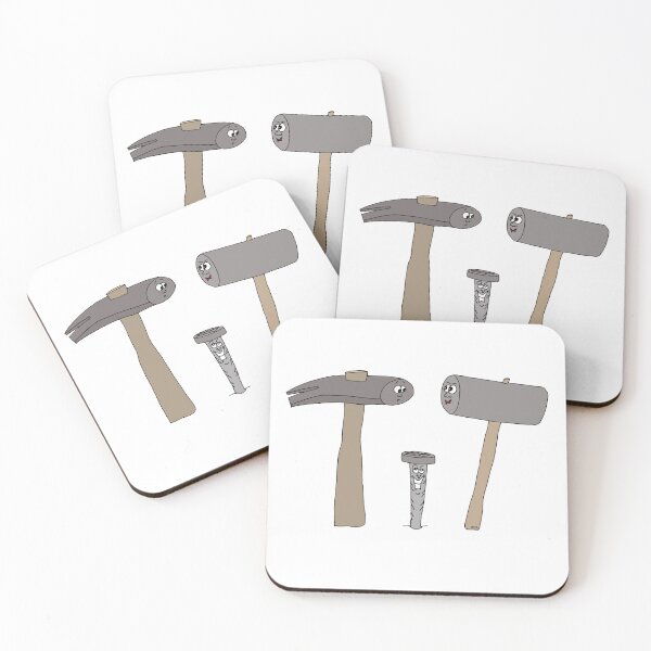Item preview, Just Nail It Sticker | Funny Tool Meme Cartoon & Sarcastic DIY Decal designed and sold by MyxaART.