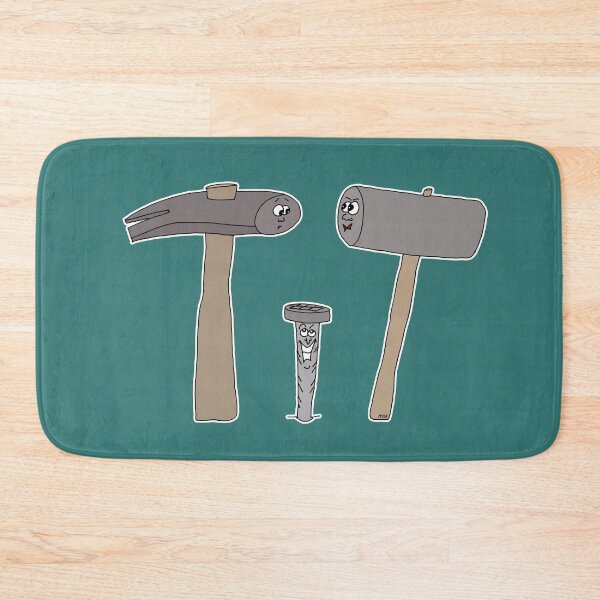 Item preview, Just Nail It Sticker | Funny Tool Meme Cartoon & Sarcastic DIY Decal designed and sold by MyxaART.