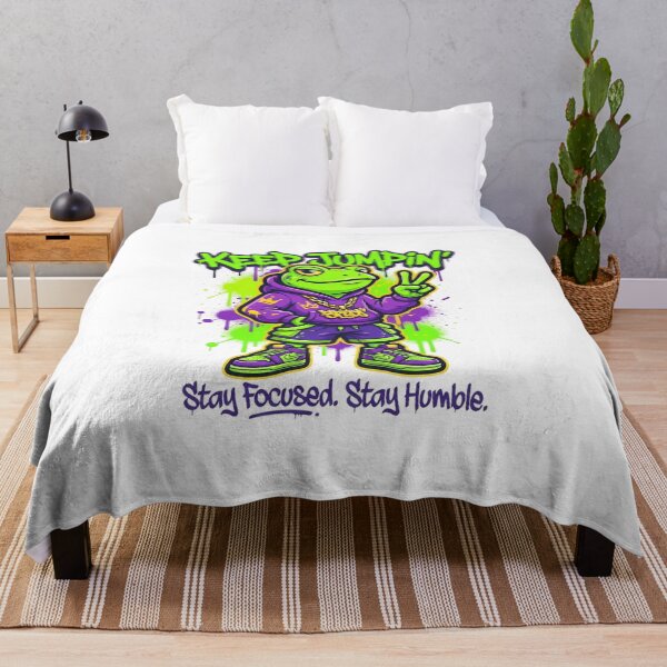 Item preview, FroggyJacck Keep Jumpin Lime Graffiti Frog Street Art. designed and sold by FroggyJacck.