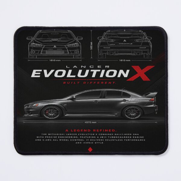 Item preview, Mitsubishi Evo X Blueprint Style | JDM Legend Poster Design designed and sold by xAlqasi.