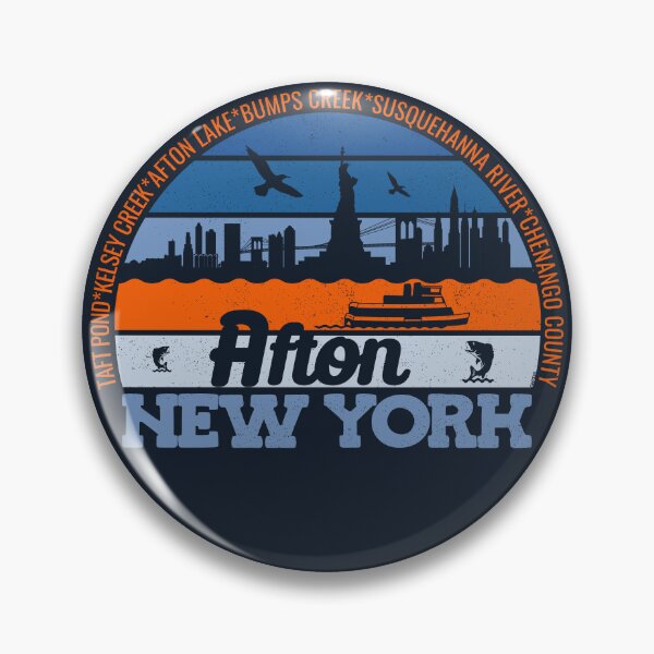 Item preview, Afton New York Sunset Retro Vintage Local Pride Logo designed and sold by CRHPOD20.