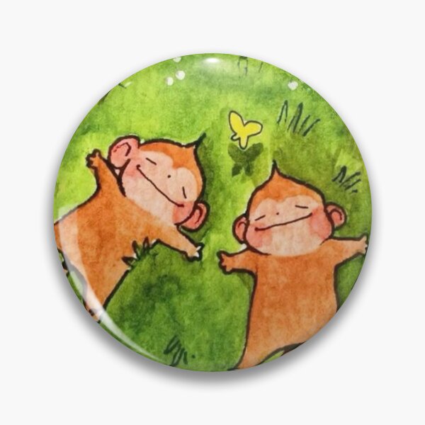 Artikelvorschau, Niedliche schlafende Äffchen im Gras – Verspielte Aquarellkunst entworfen und verkauft von cezzarie.