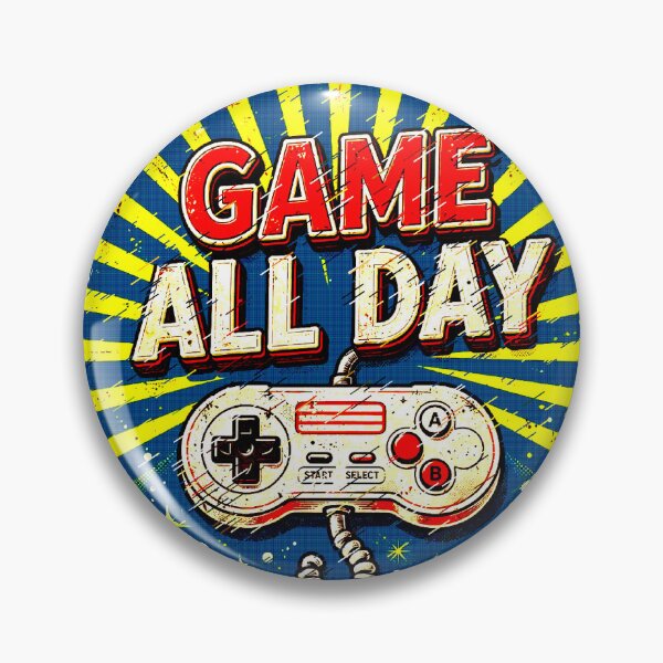 Item preview, Game All Day | Retro Gamer Vintage Design designed and sold by AstronautMerch.