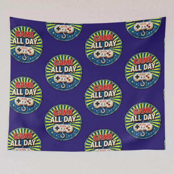 Item preview, Game All Day | Retro Gamer Vintage Design designed and sold by AstronautMerch.