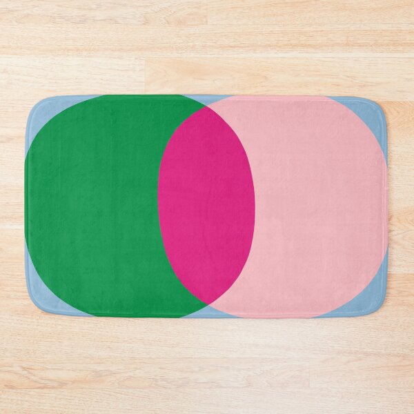 Item preview, Retro Contemporary Colorful Minimalist Dots Pink Green Light Blue designed and sold by kierkegaard.