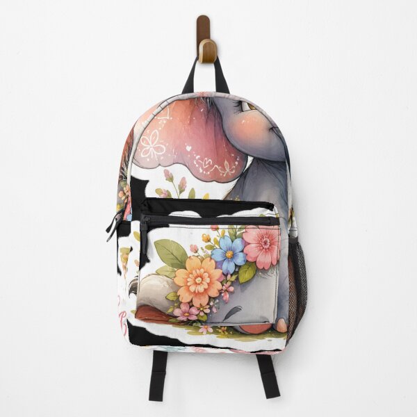 Item preview, Cute Baby Elephant Floral Sticker – Small Steps Big Dreams designed and sold by Arts121.