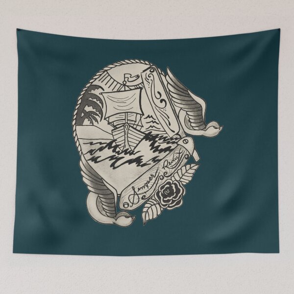 Item preview, Tradicional Tattoo- Navio, Andorinhas e Navalhas designed and sold by ShellSpell.