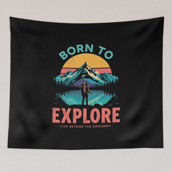 Item preview, Born to Explore Mountain Adventure designed and sold by muhammadkhafidh.